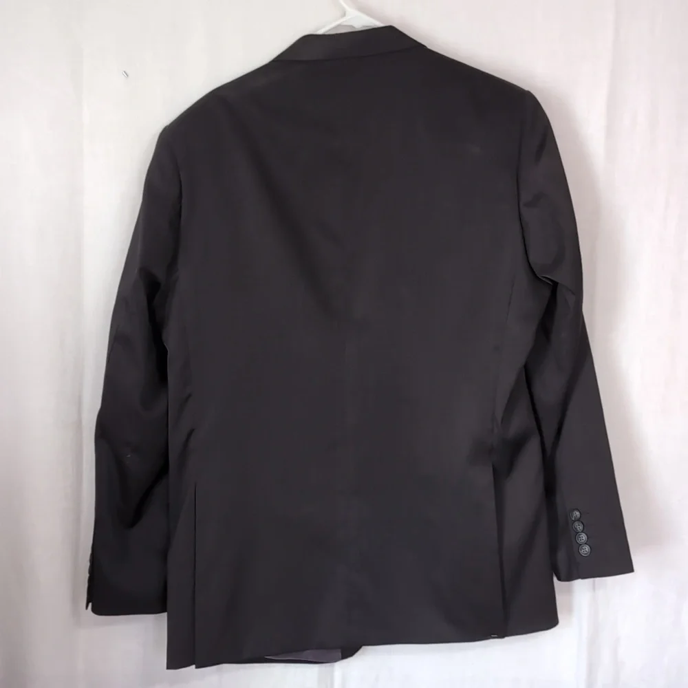 Haggar Straight Fit Black Travel Performance Suit Jacket Size 42R